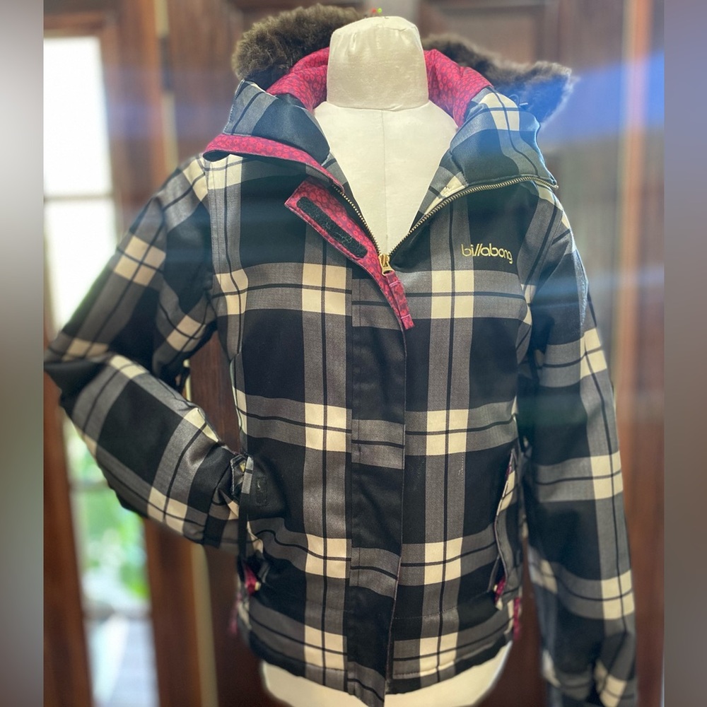 Billabong Black and White Kids Winter Ski Coat